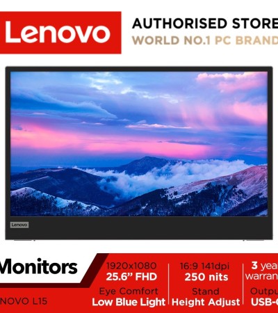 Lenovo L15 Mobile Monitor | 66E4UAC1WW | 15.6