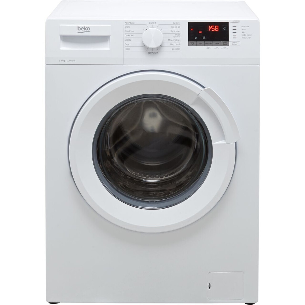 Beko WTL92151W 9Kg Washing Machine with 1200 rpm - White 