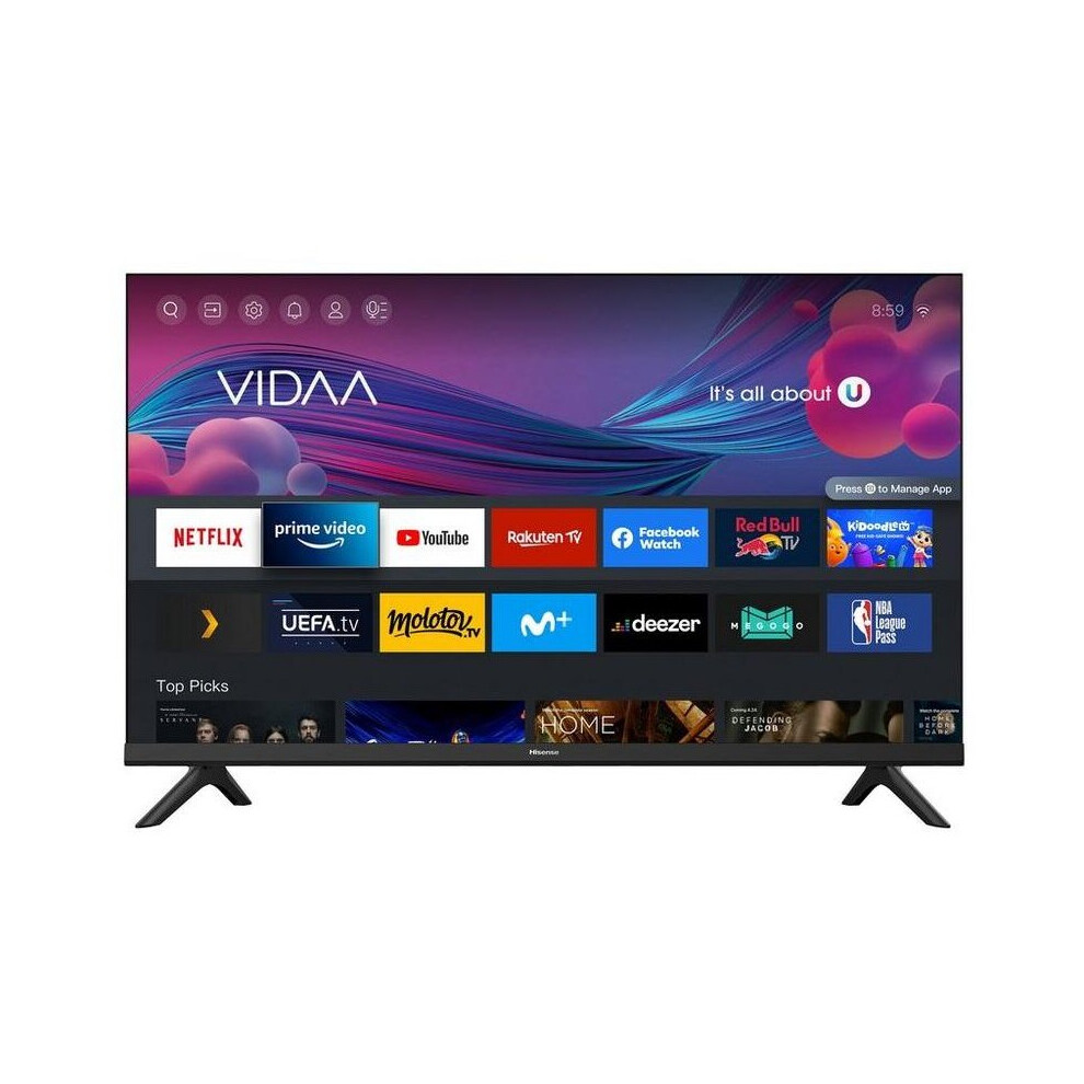 Hisense 40A4BGTUK (40 Inch) HD Smart TV, with Natural Colour Enhancer, DTS Virtual X, VIDAA U5 OS, WiFi (2022NEW) 
